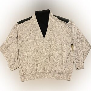 Men's  Rare 80s Vintage Dress Sweat Shirt Medium Long Sleeves